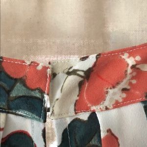 LOFT Tops - Orange and smoky teal halter style Loft blouse LOFT Tops - Orange and smoky teal halter style Loft blouse